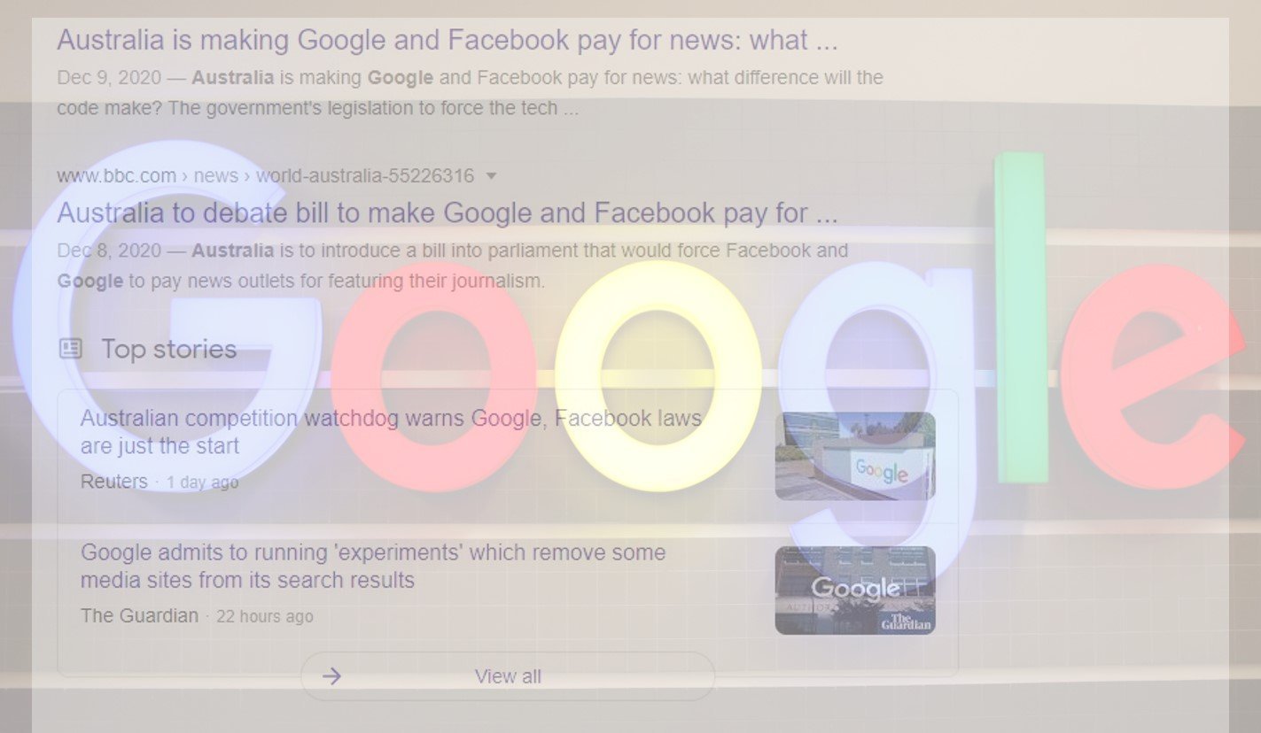 image Australia calls out Google for &#8220;experiment&#8221; blocking some news sites