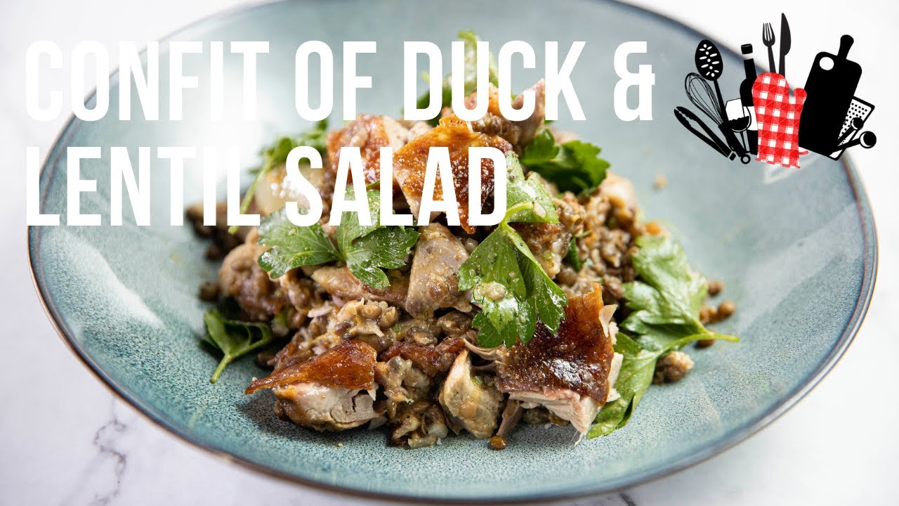 image Confit of duck and lentil salad