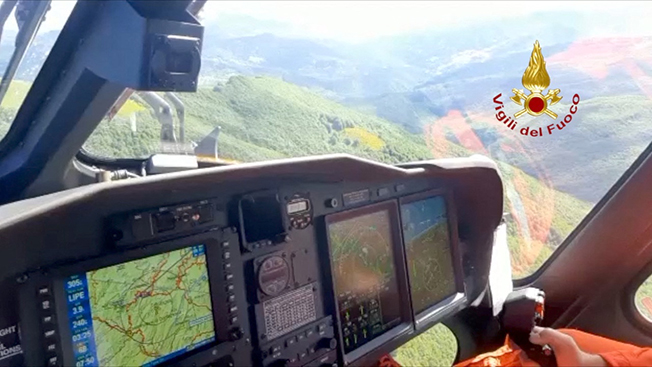image Seven bodies found at scene of helicopter crash in Italy