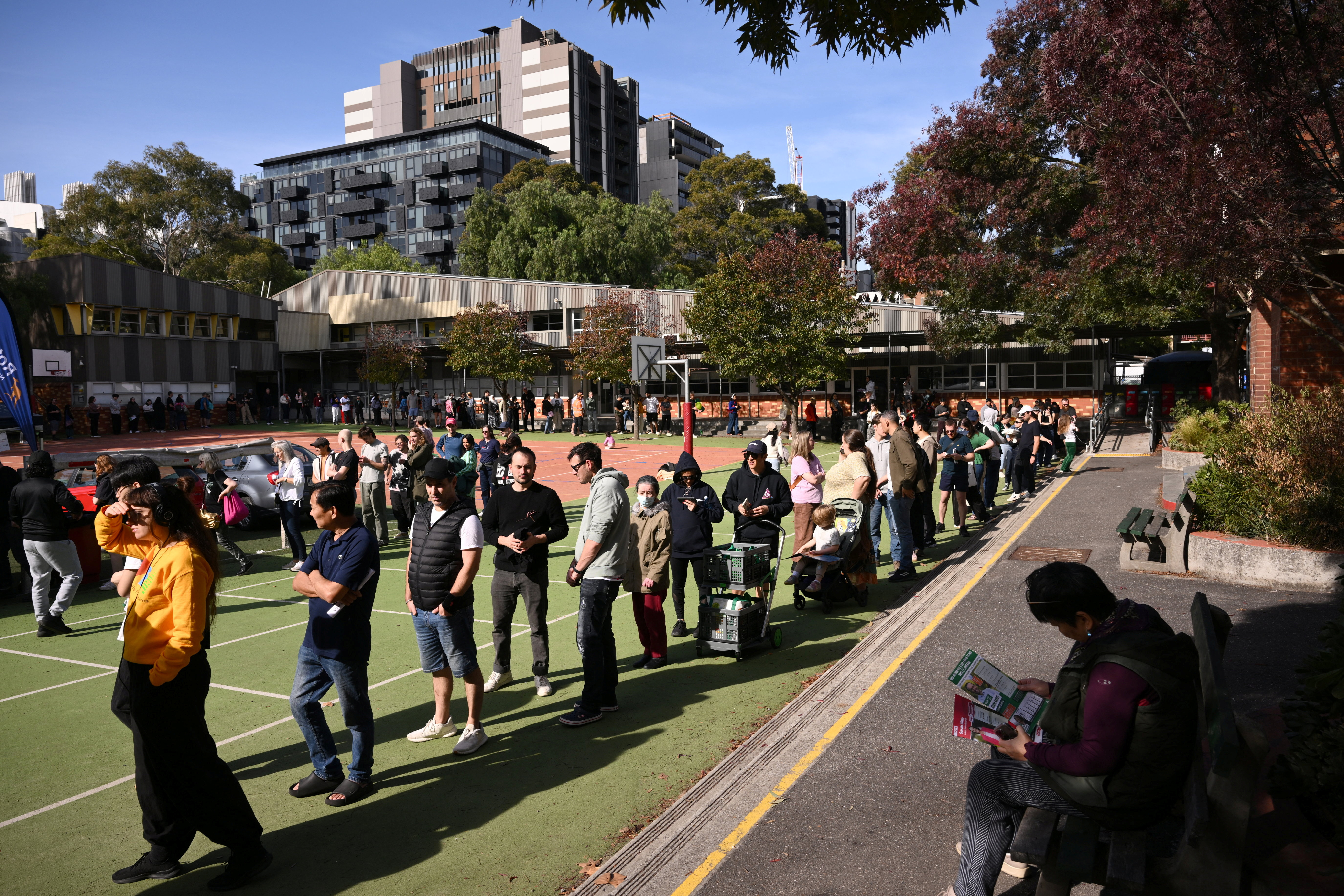 image Australians vote in national election